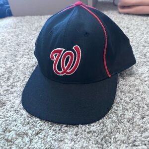 Vintage Roman Pro Washington Nationals wool pinstripe MLB baseball hat